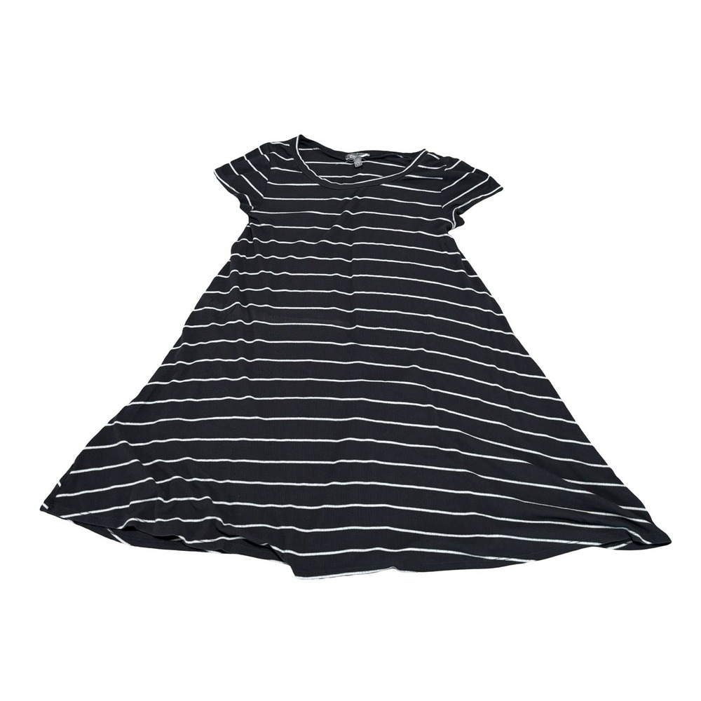 Billabong Women's Knit Skater Beach Striped Mini Dress Shirt Size Medium 16 x 32
